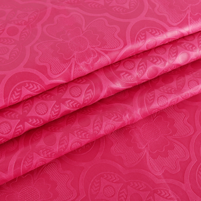 TMIE-08-2-2 110GSM Mellemvægt Arbejdstøj Beklædning almindeligt stof Lysefarvet farvet med 3D levende blomsterdesign præget polyester poplin stof