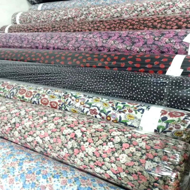 TMIE-08-3-2 115GSM Polyester Print Twill Poplin stof