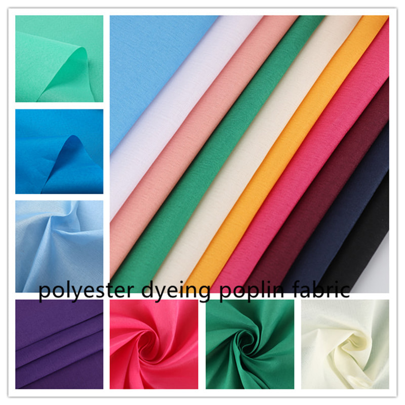 TMIE-08-5-2 112CM Bredde Letvægt 75GSM tilpasset farve og mere end 100+farver indfarvet foring polyester poplin stof