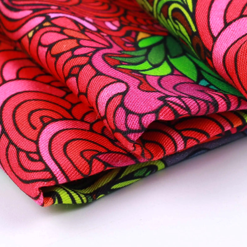 TMIE-08-3-2 115GSM Polyester Print Twill Poplin stof