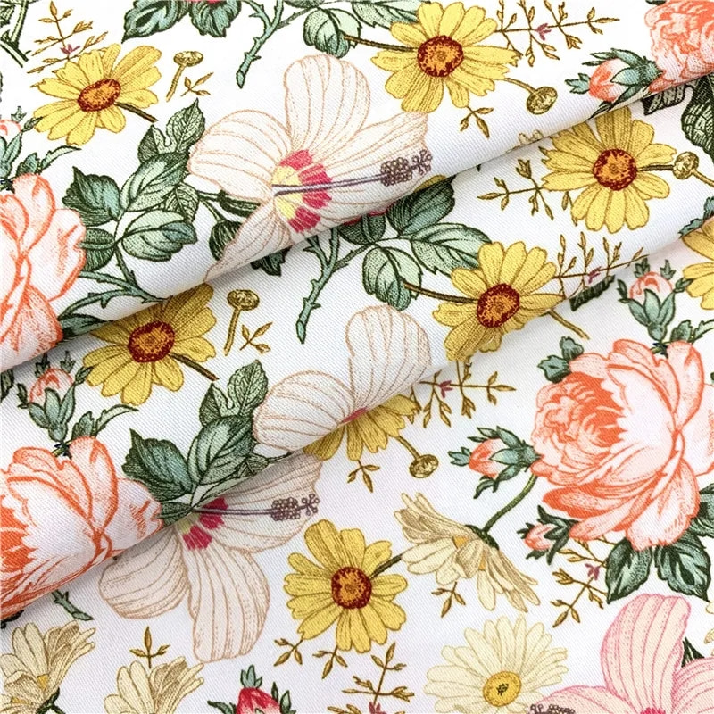 TMIE-08-3-3 120GSM Customized Print Twill Polyester Poplin stof